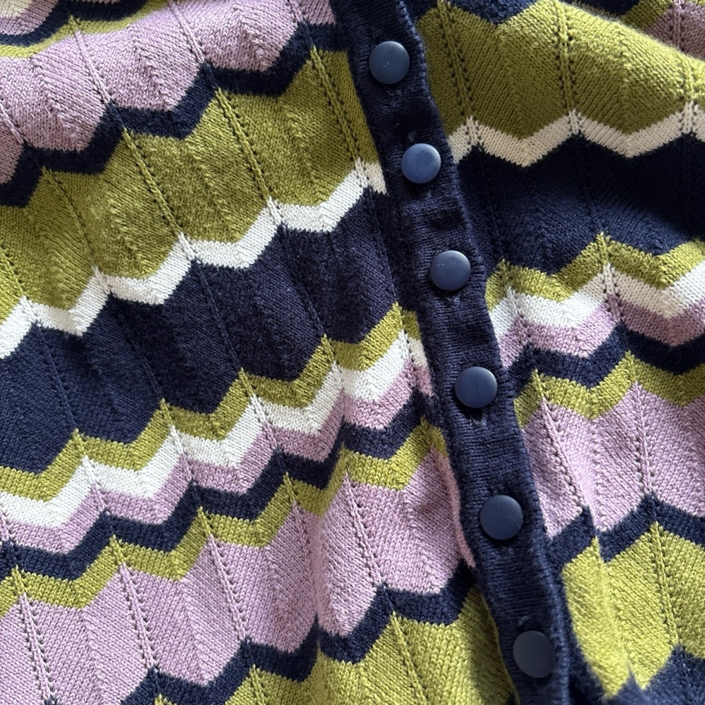 SEZANE Bobbie Cropped Cardigan 100% Cotton Size Small - Picture 13 of 13